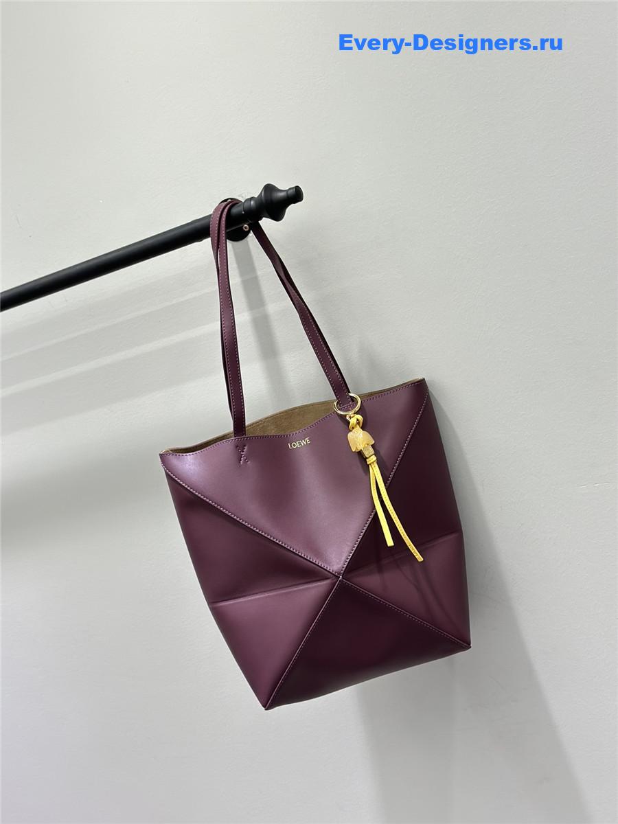 L0ew* puzzle fold convertible medium leather tote