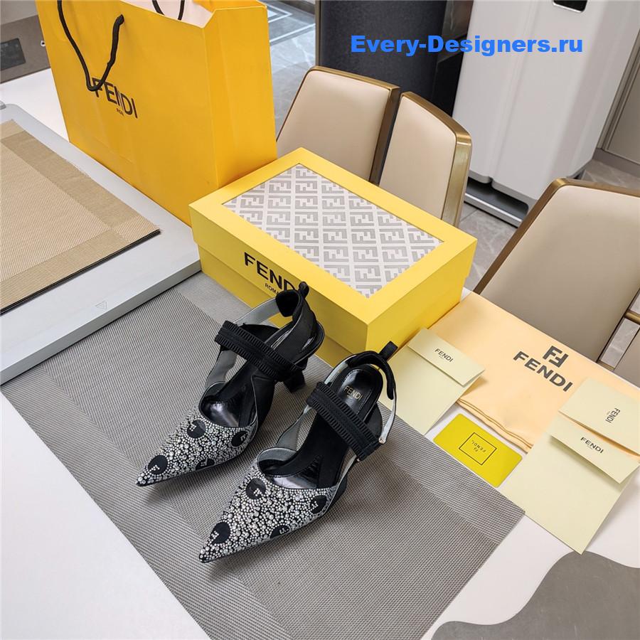 F**di colibri rhinestone heels