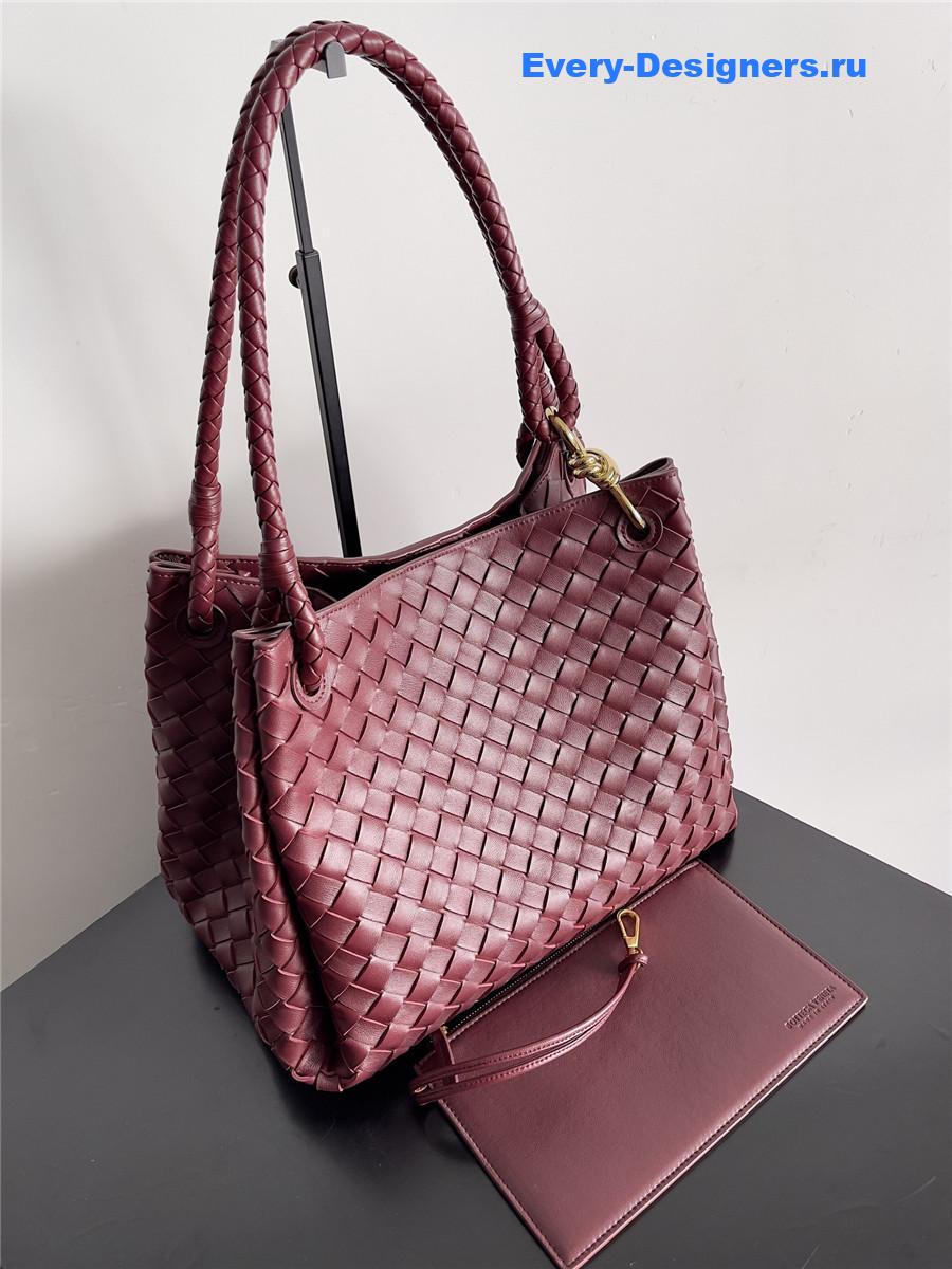 b0tt*ga Ven*ta large andiamo parachute bag burgundy