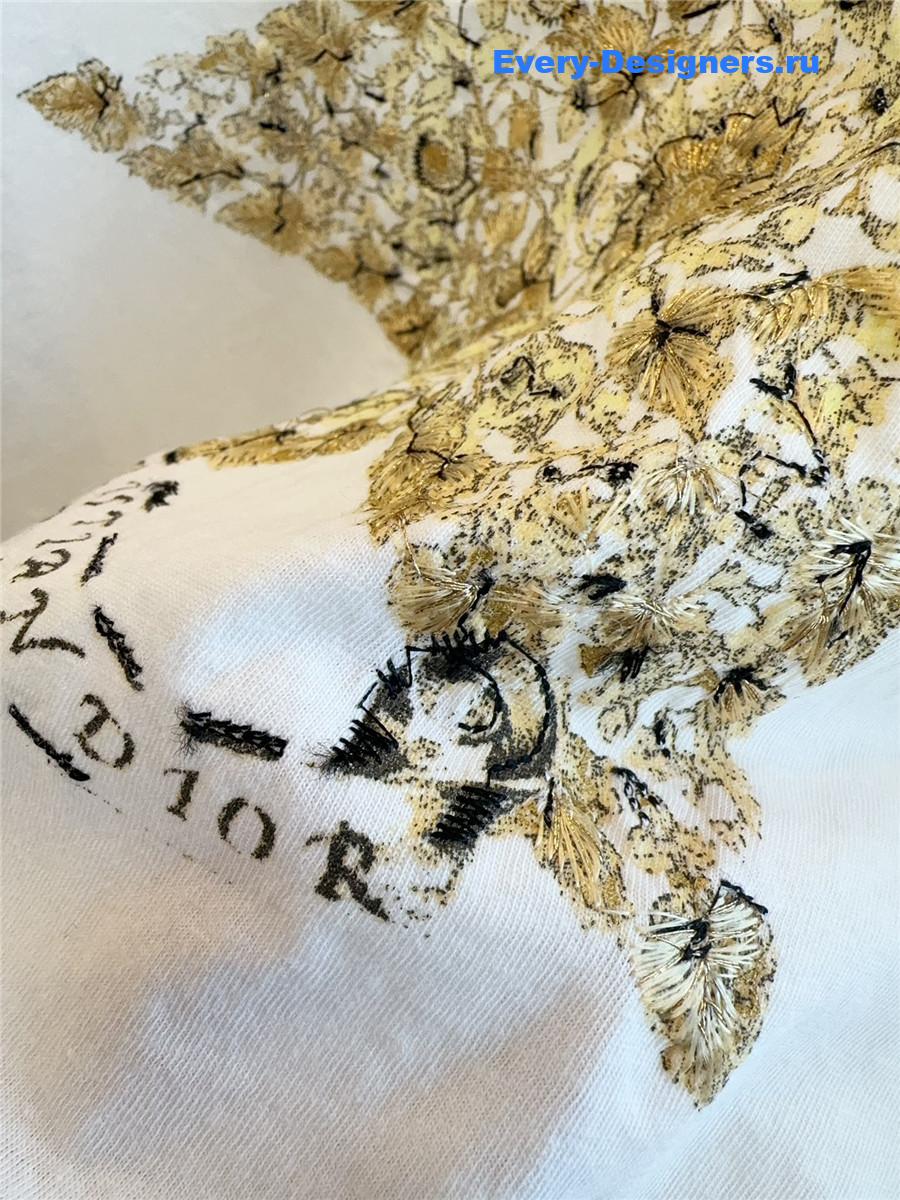 D10r pentagram embroidered t-shirt