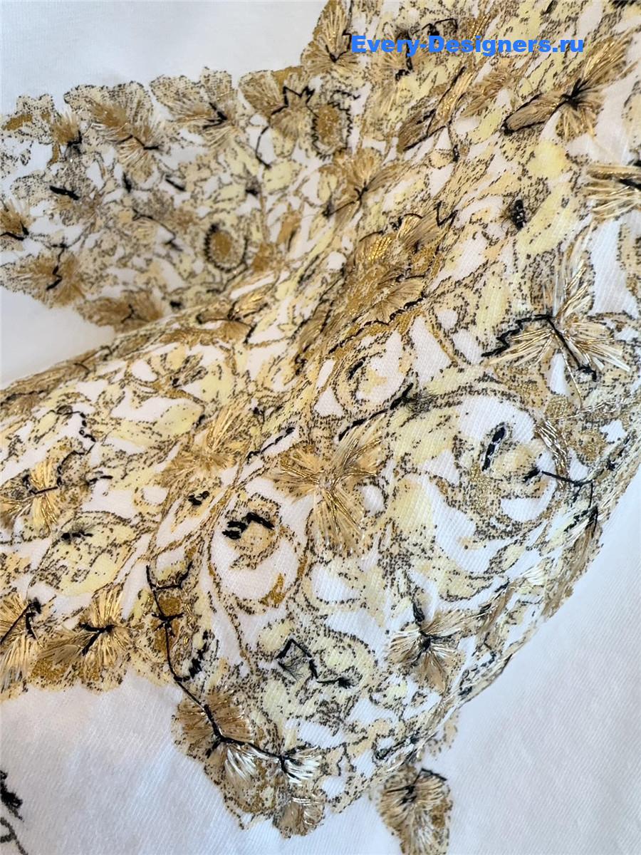 D10r pentagram embroidered t-shirt