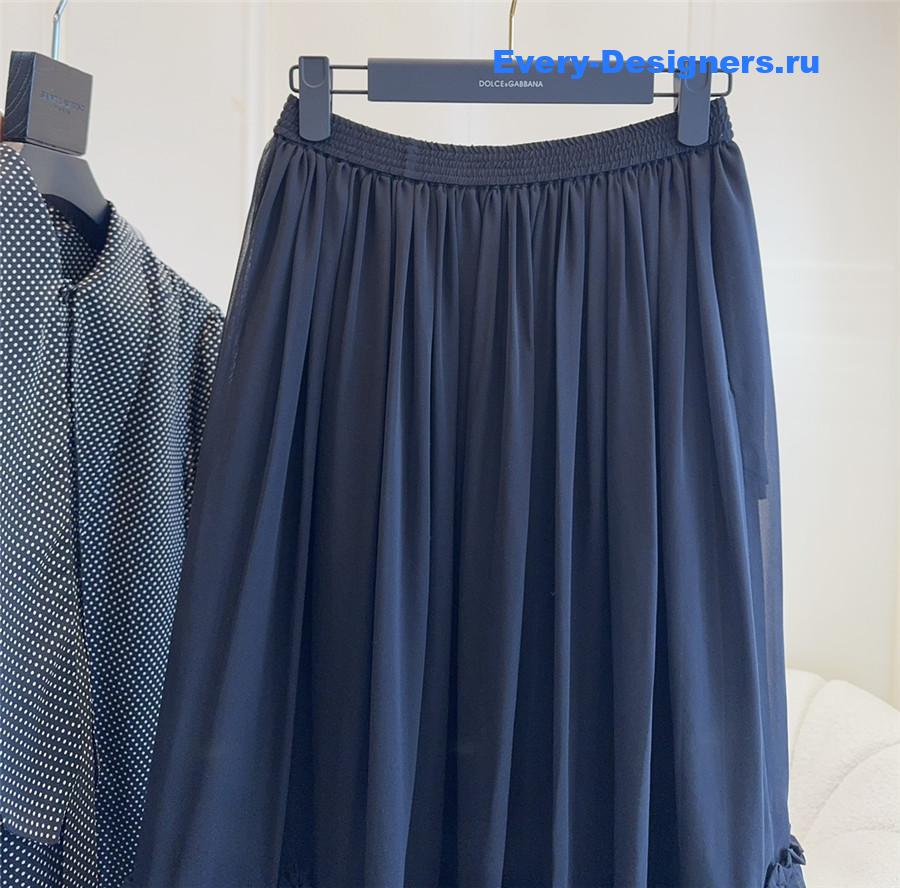 Sa1nt Lau*nt silk long skirt