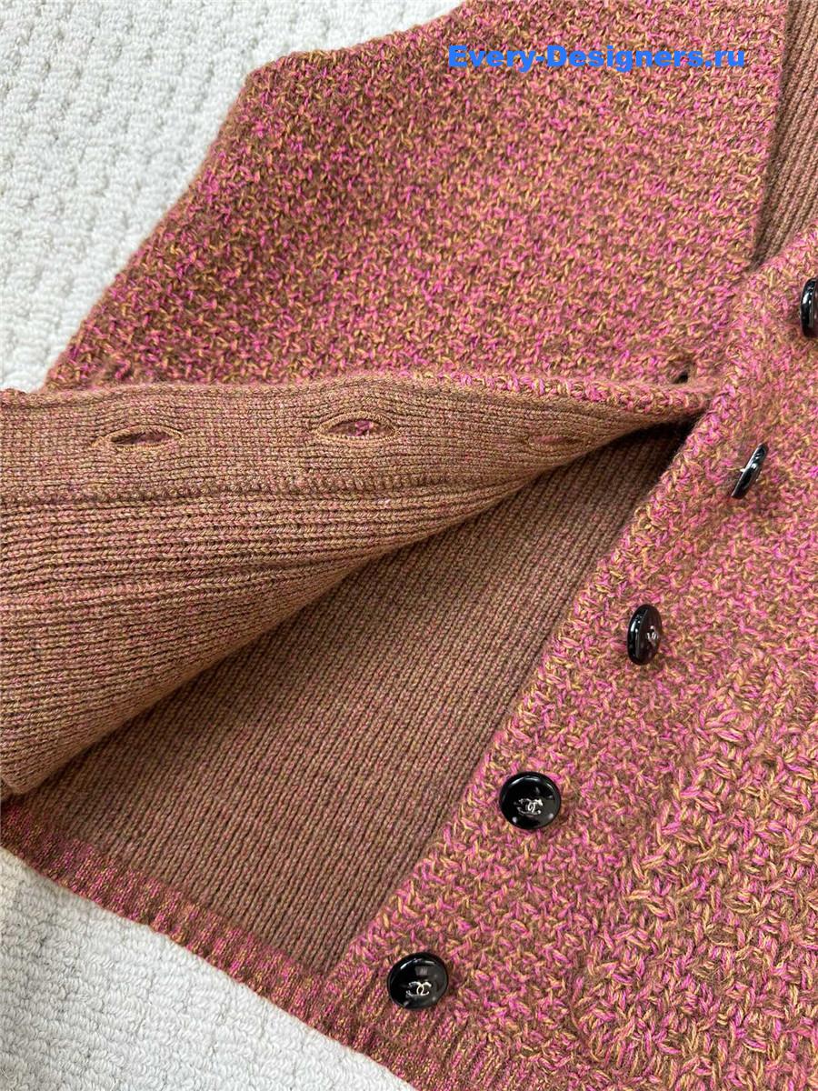 Ch**el brown hand knit sweater vest