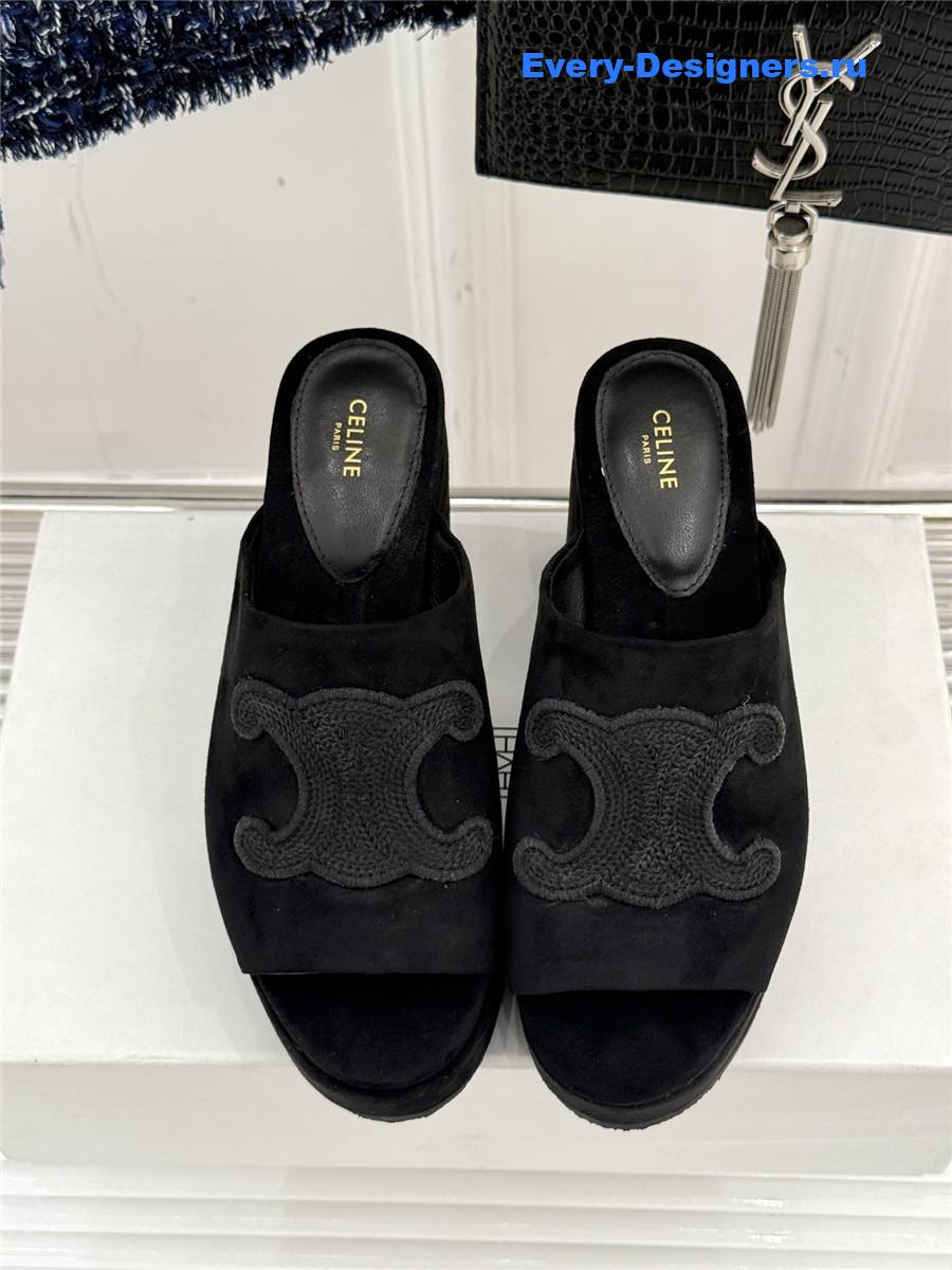 Ce1i*e elena platform slippers