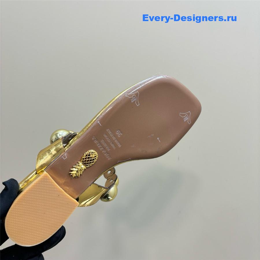 Aquazzura Women’s Flat Flip Flops Gold