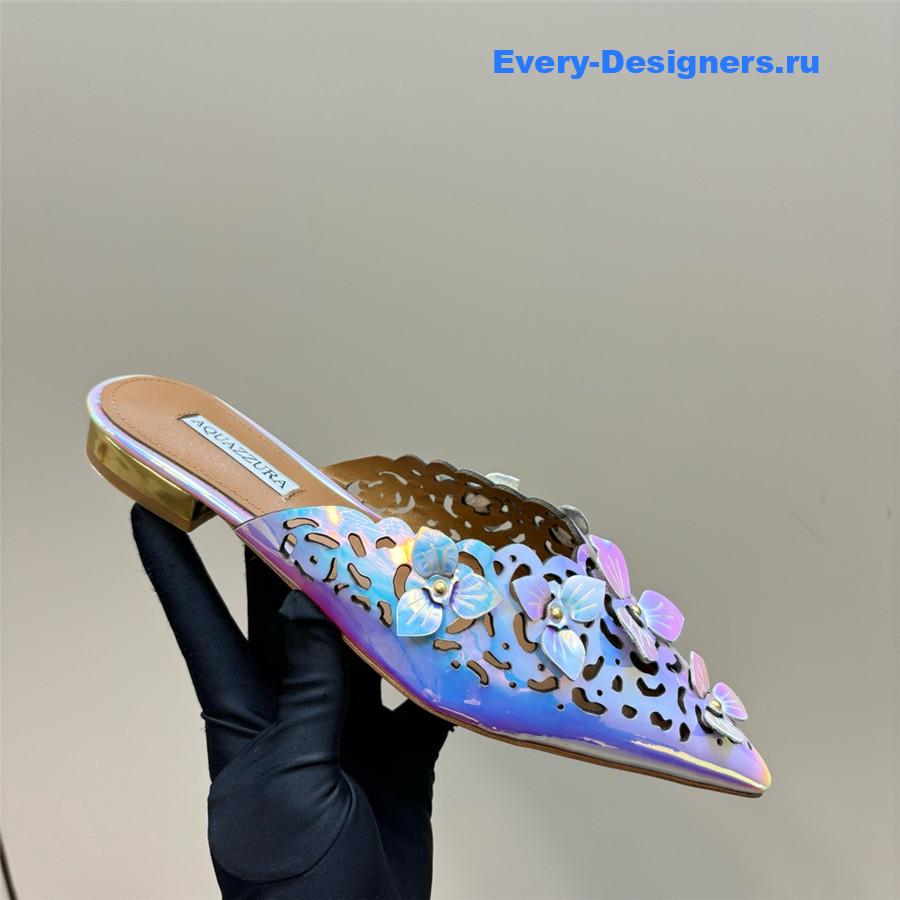 Aquazzura Pointed Flat Mules