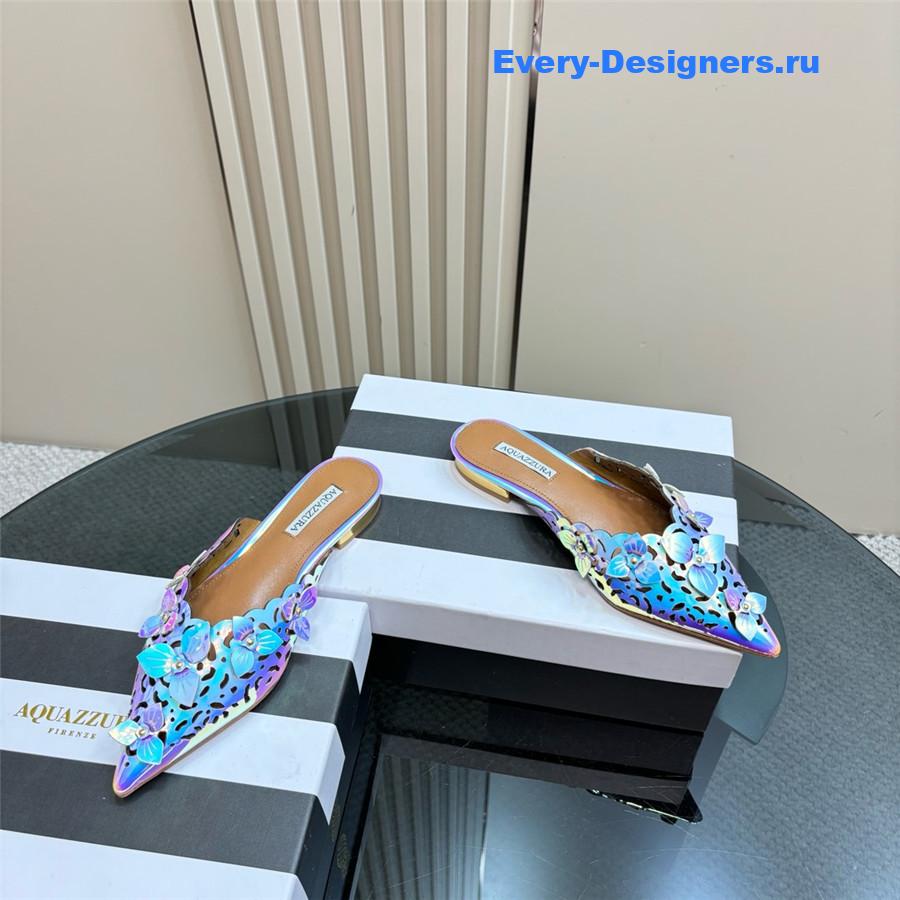 Aquazzura Pointed Flat Mules