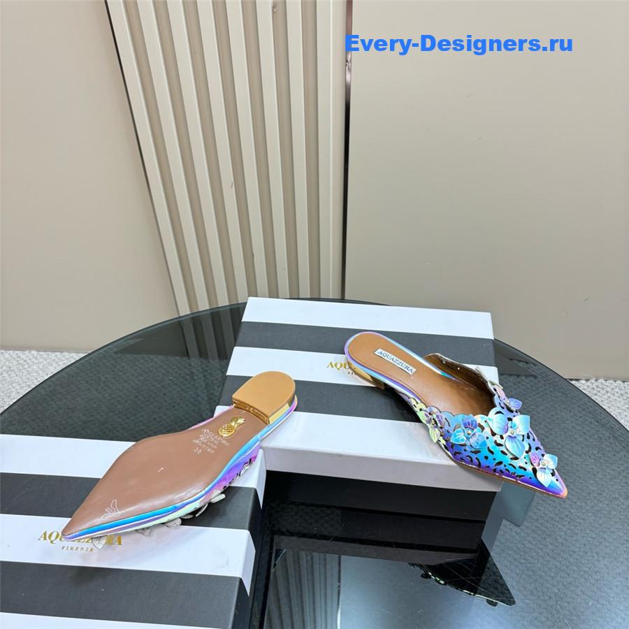 Aquazzura Pointed Flat Mules