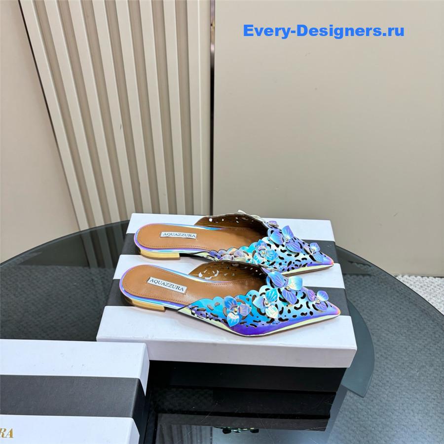 Aquazzura Pointed Flat Mules