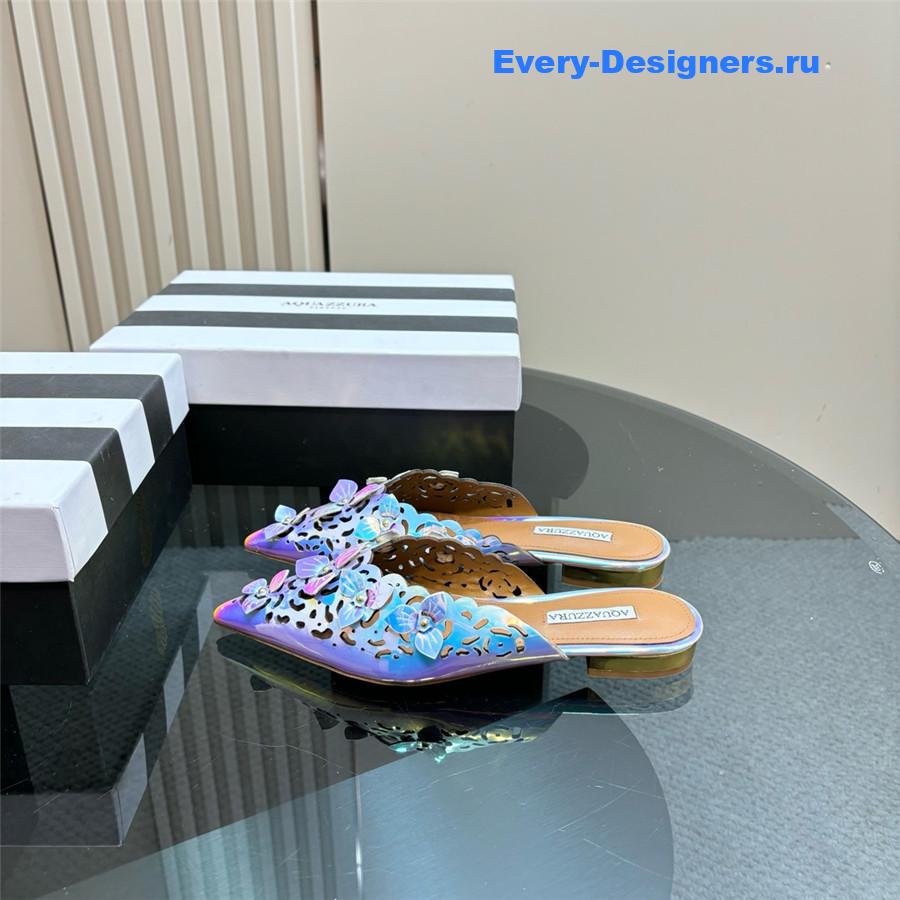 Aquazzura Pointed Flat Mules