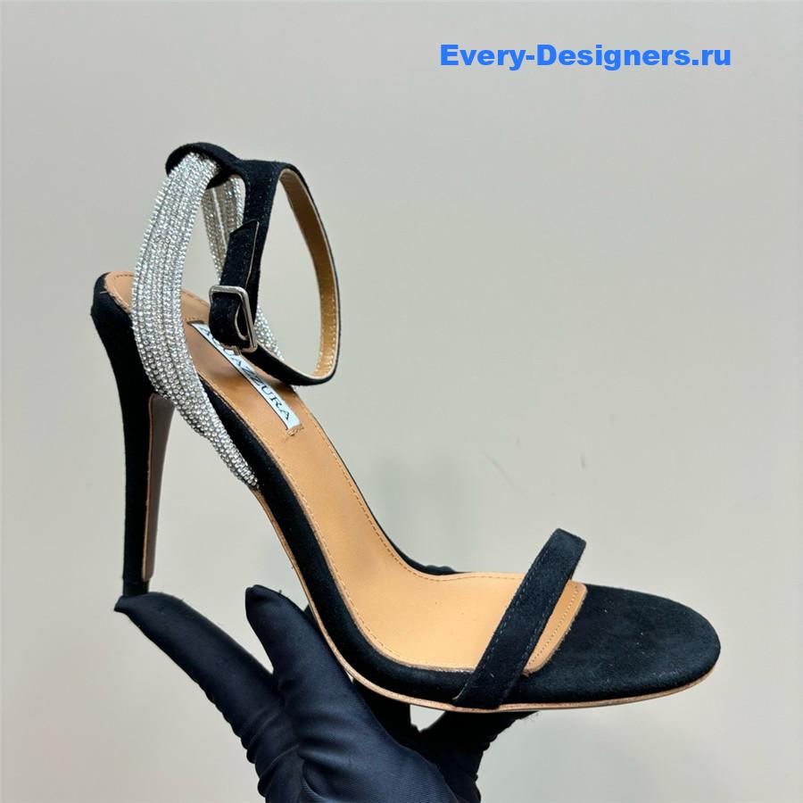 Aquazzura Wild At Heart 105 Sandal Black