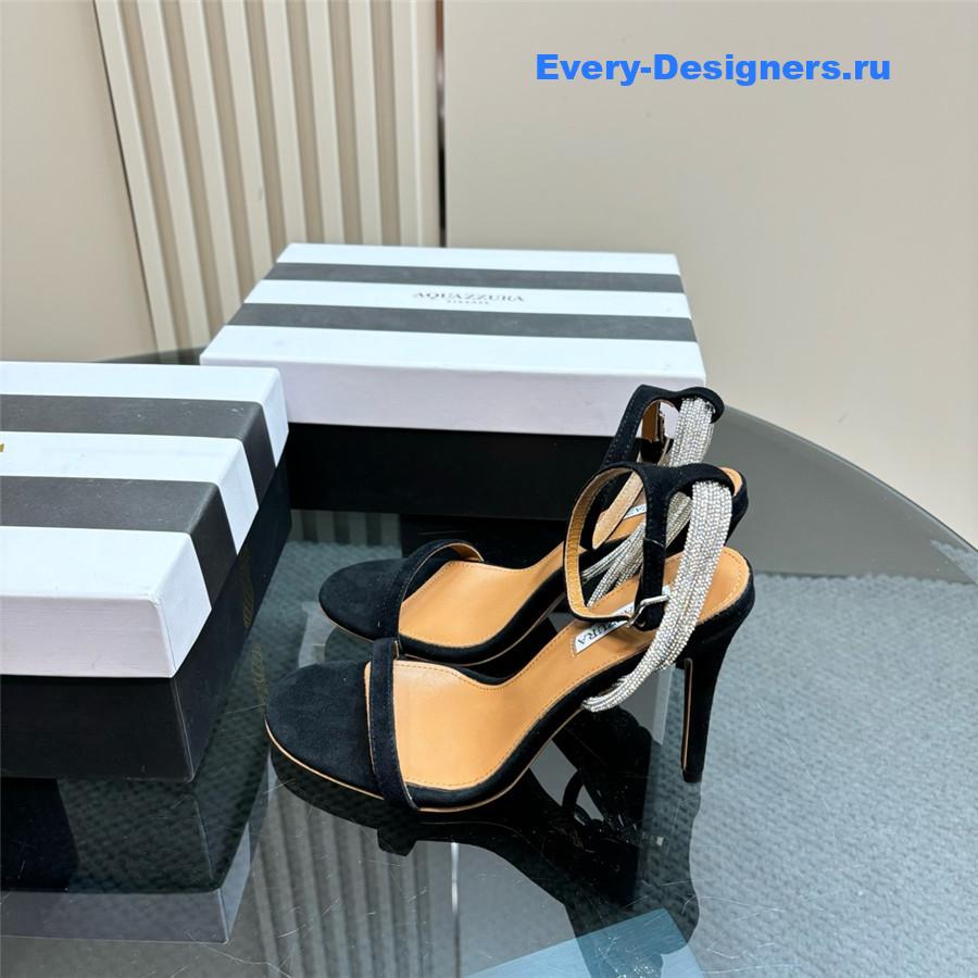 Aquazzura Wild At Heart 105 Sandal Black