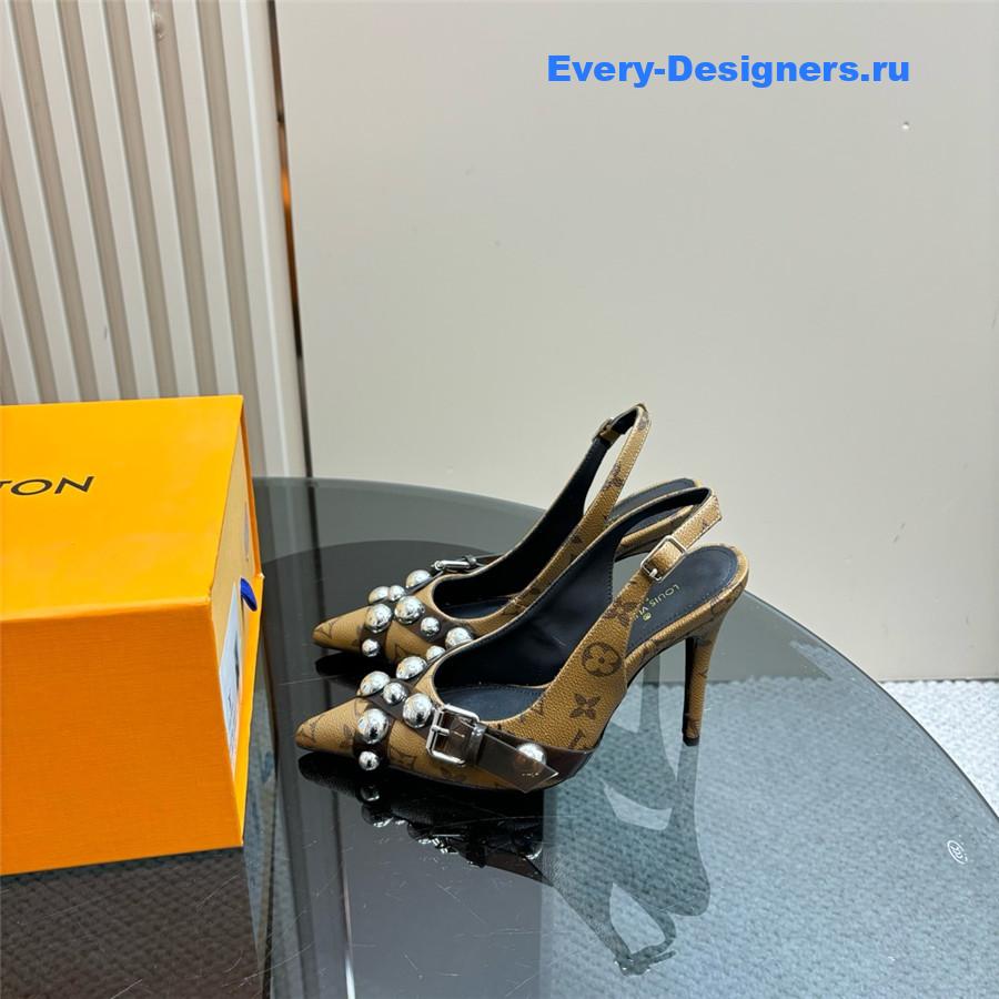 l0vis Vvtt0n monogram studded heels