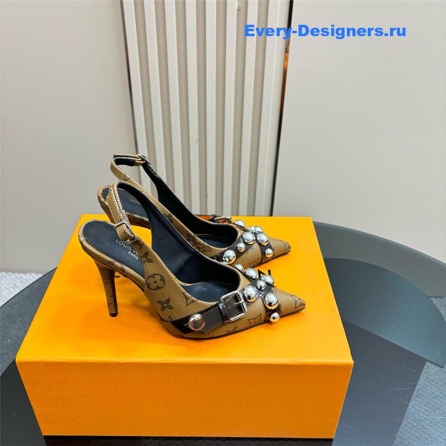 l0vis Vvtt0n monogram studded heels