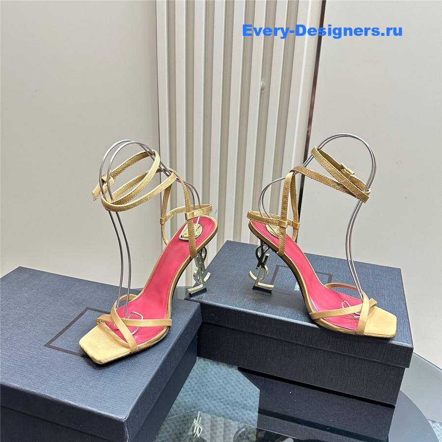 Sa1nt Lau*nt gold opyum sandals