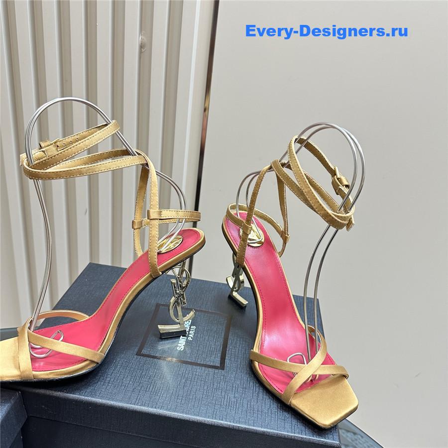 Sa1nt Lau*nt gold opyum sandals