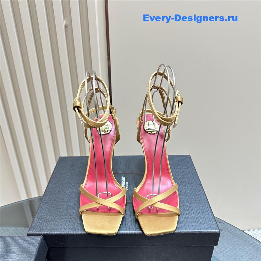 Sa1nt Lau*nt gold opyum sandals