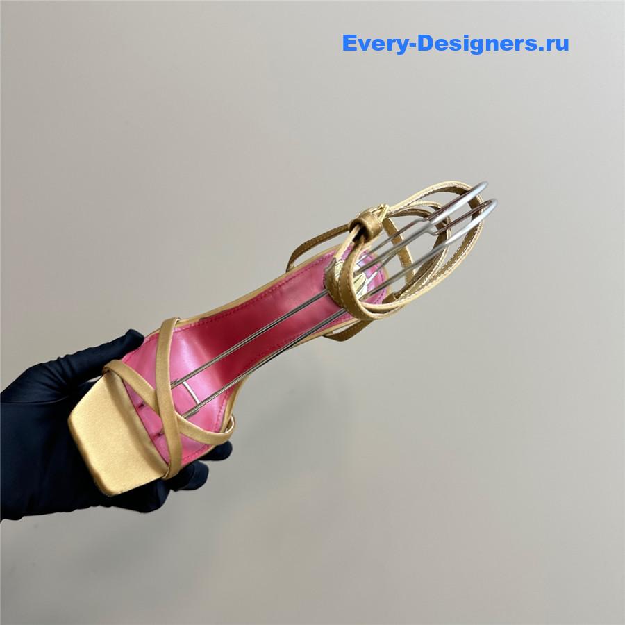 Sa1nt Lau*nt gold opyum sandals