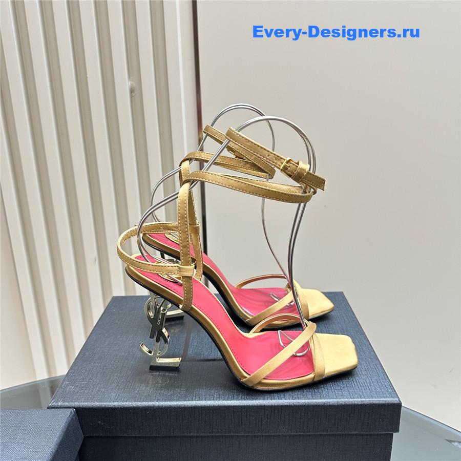 Sa1nt Lau*nt gold opyum sandals