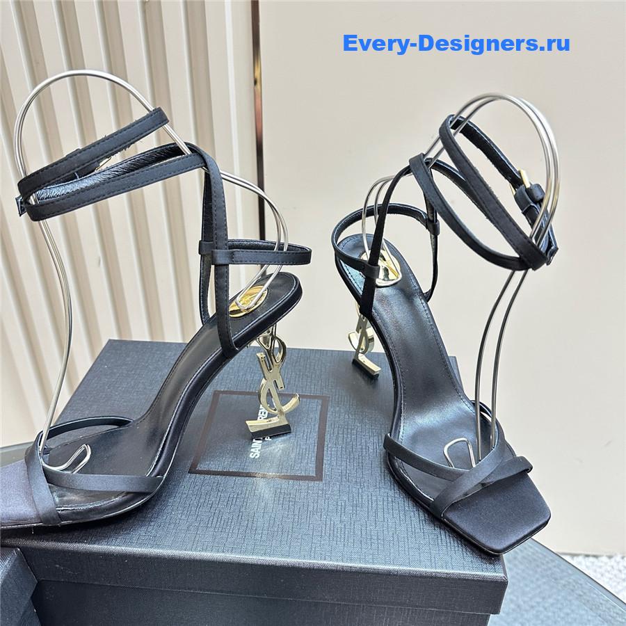 Sa1nt Lau*nt black opyum sandals