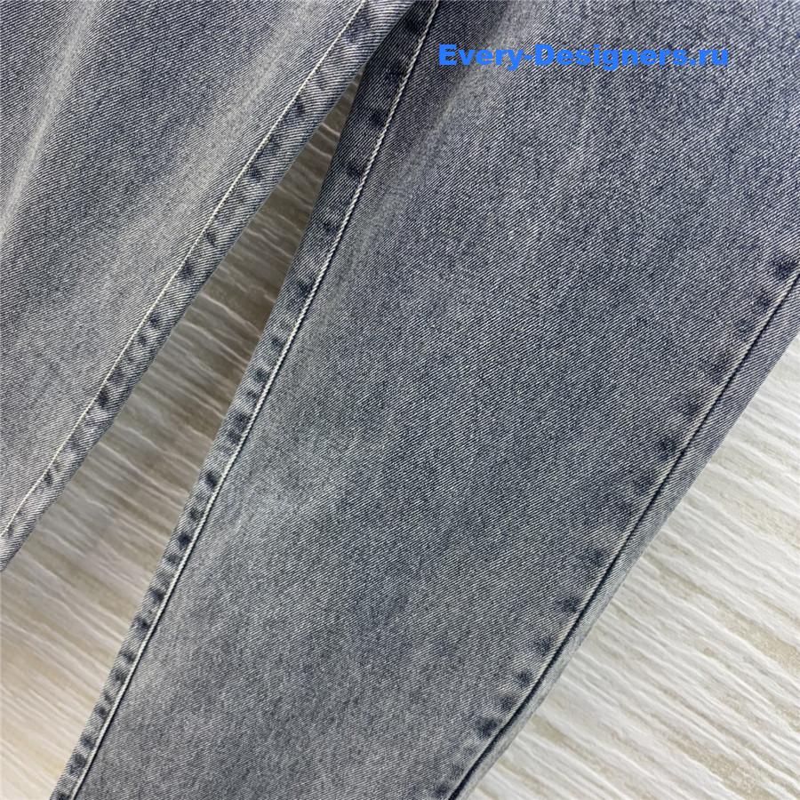 F**di logo print jeans