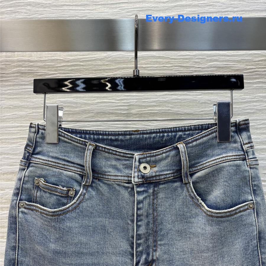 L0ew* blue high-waisted flared-leg jeans