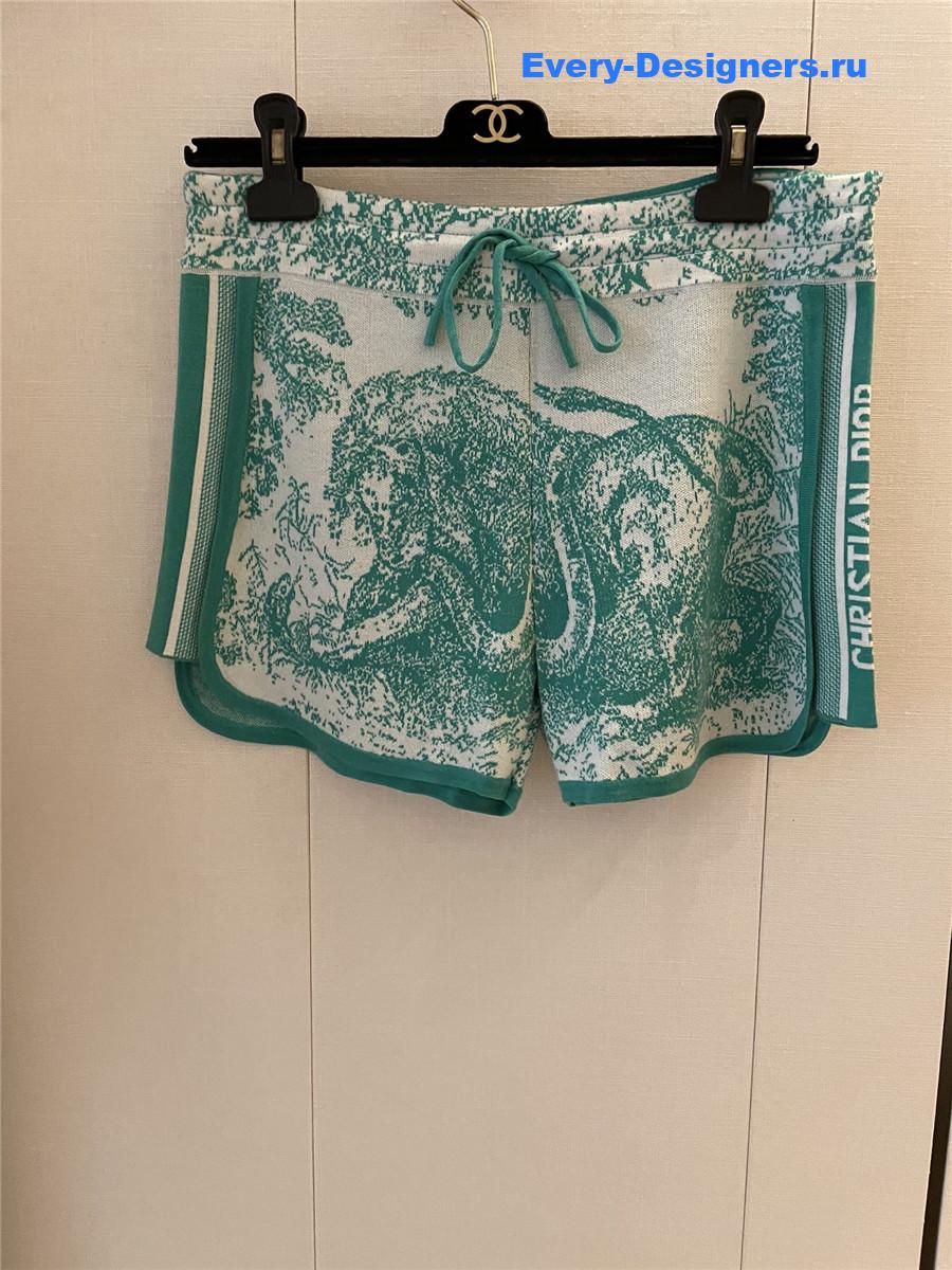 D10r cashmere wool blend knit suit green