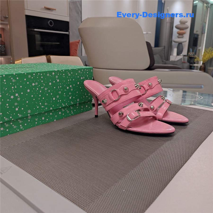 Ba1en*iaga 85mm mule sandals pink