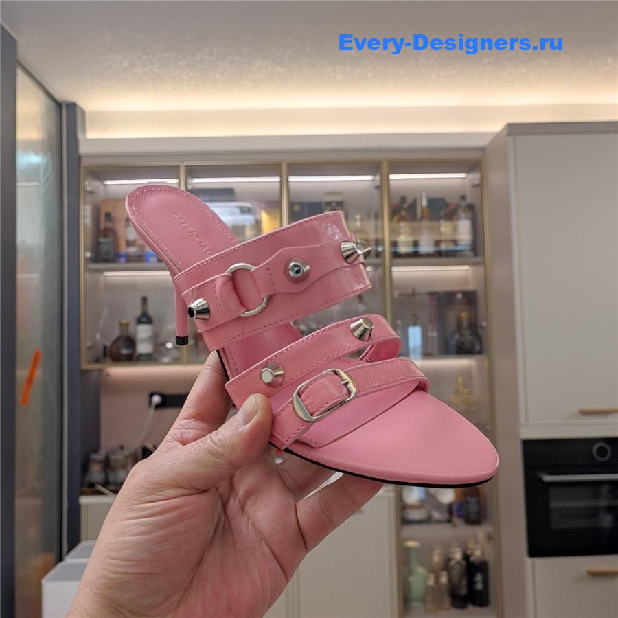 Ba1en*iaga 85mm mule sandals pink