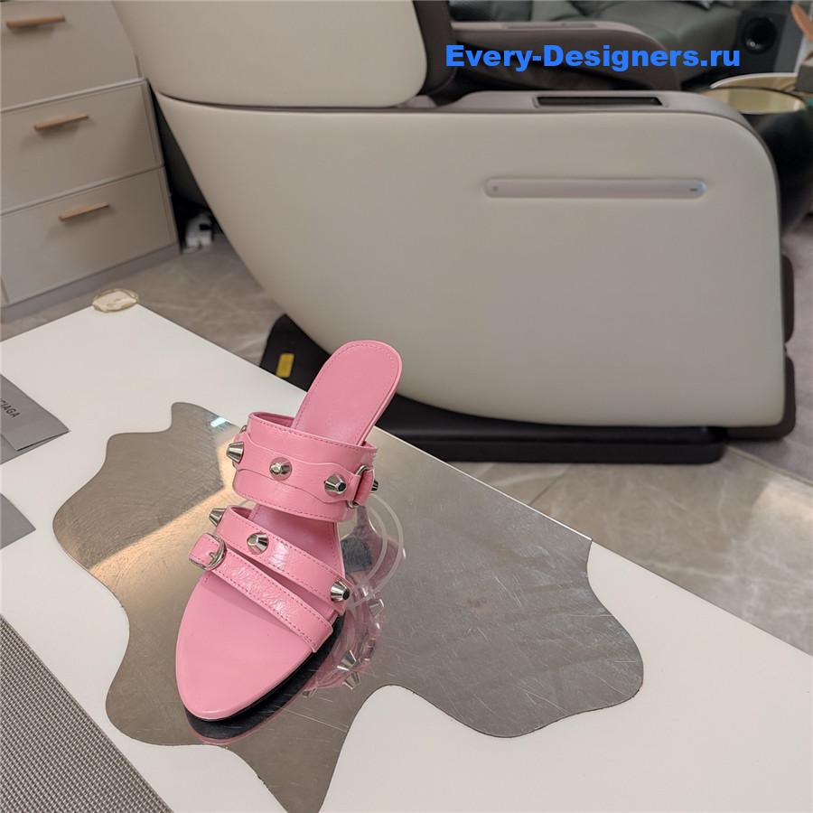 Ba1en*iaga 85mm mule sandals pink