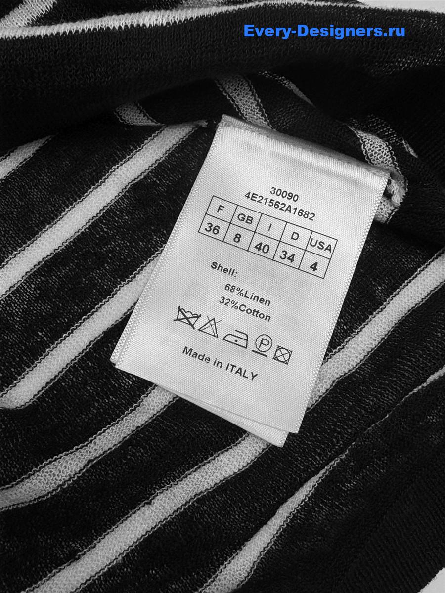 D10r oversized striped silky knit sweater