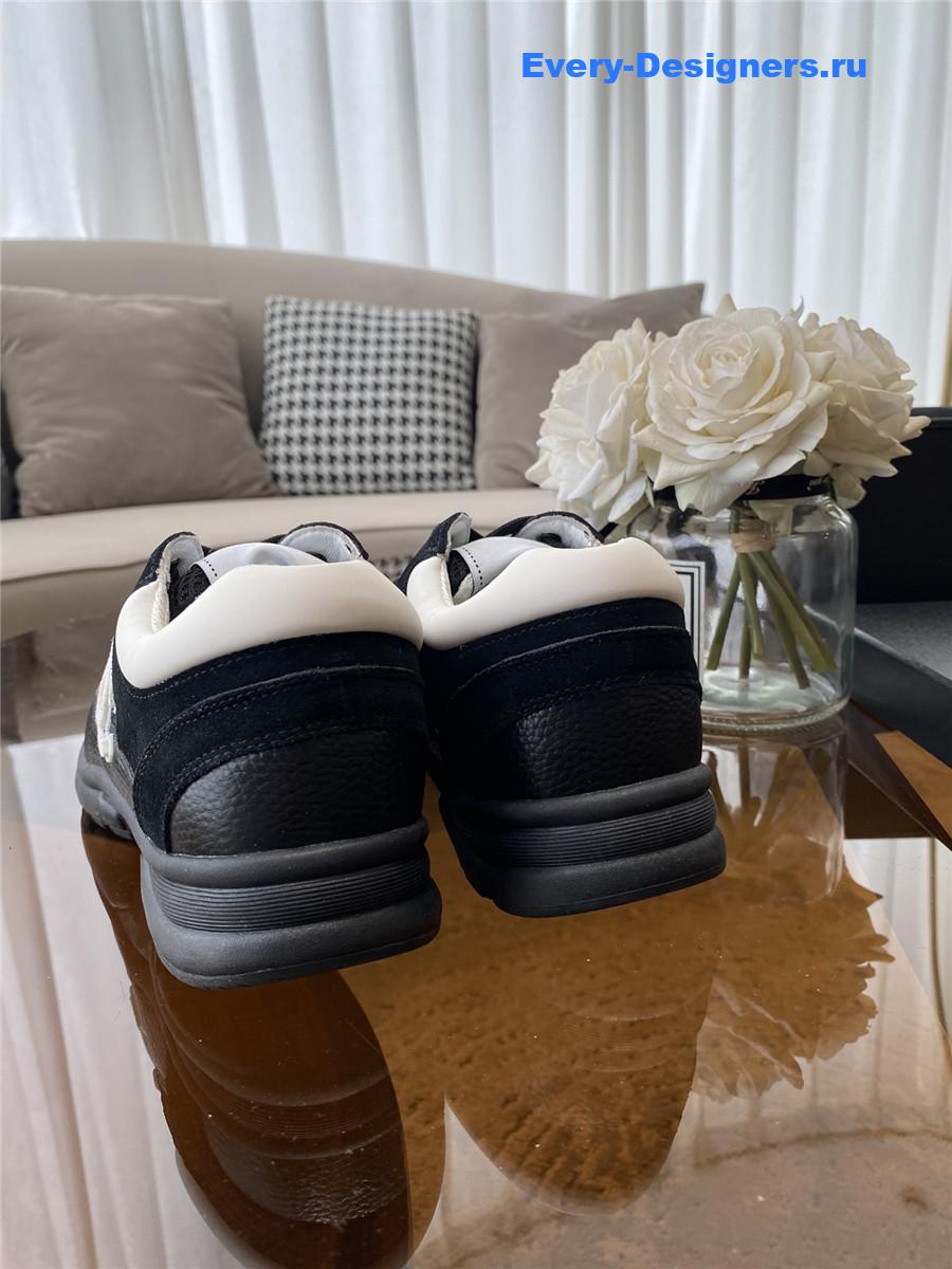 Ch**el cc runners black cyber leather