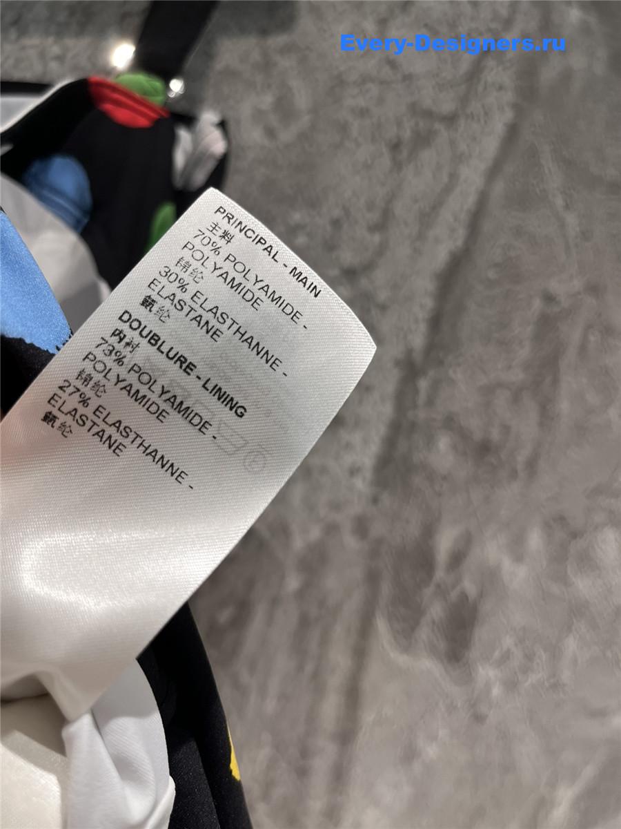 l0vis Vvtt0n x kusama painted dots swimsuit