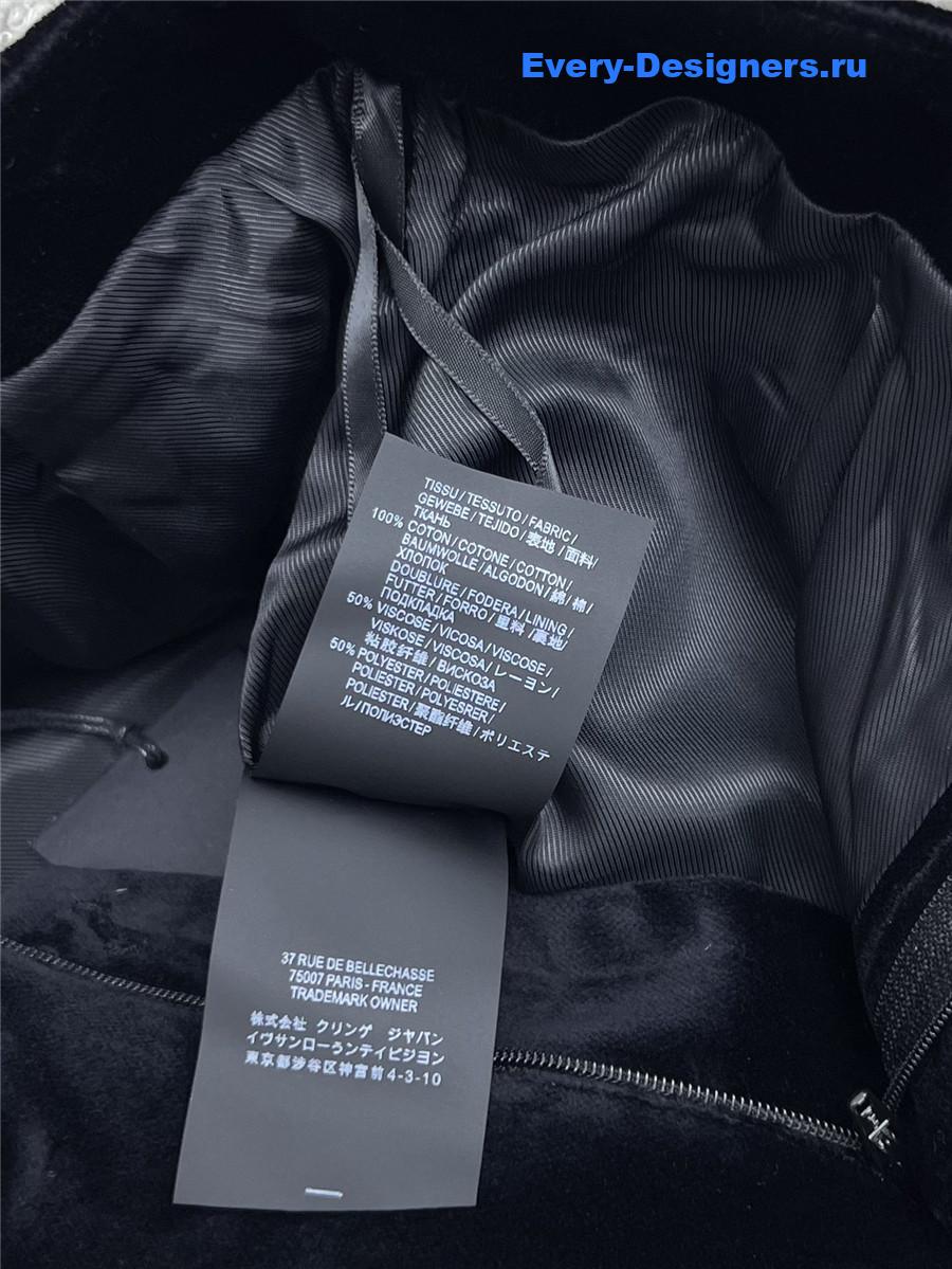 Sa1nt Lau*nt high waist velvet shorts