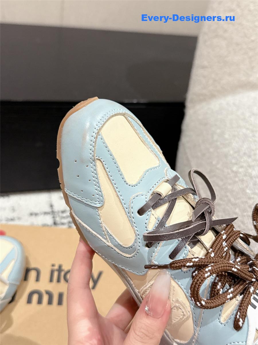 Miu Miu x New Balance 530 SL Leather Sneaker in Blue