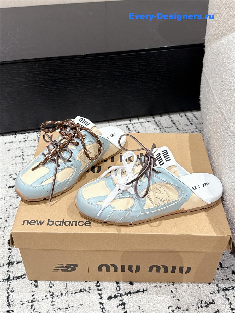 Miu Miu x New Balance Mules in Blue