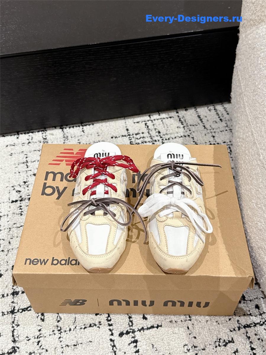 Miu Miu x New Balance Mules in Neutrals