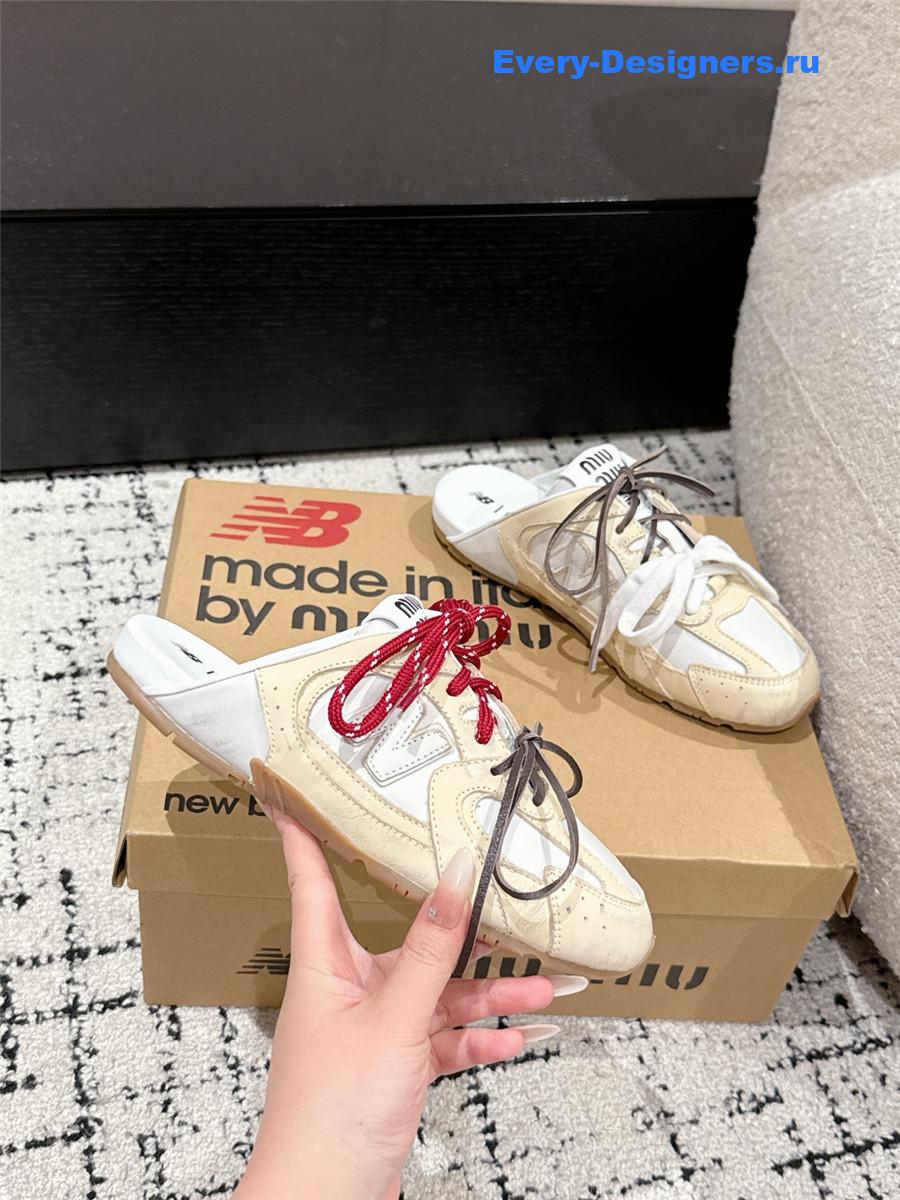 Miu Miu x New Balance Mules in Neutrals
