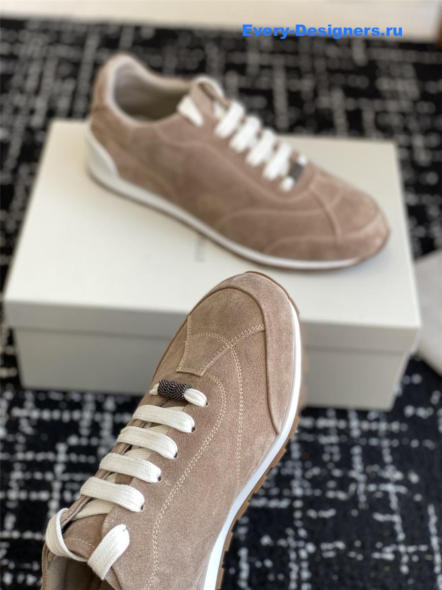 BC 10mm Suede Low Top Sneakers Brown