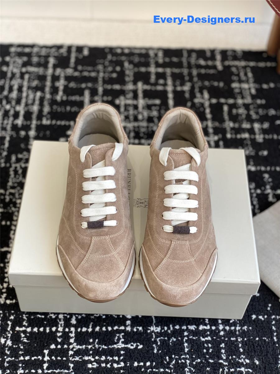 BC 10mm Suede Low Top Sneakers Brown