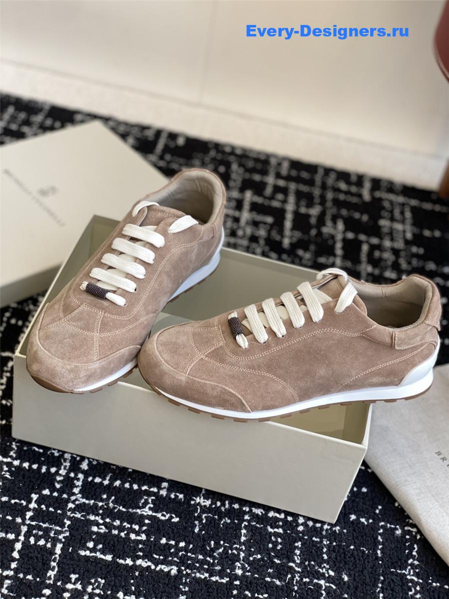 BC 10mm Suede Low Top Sneakers Brown