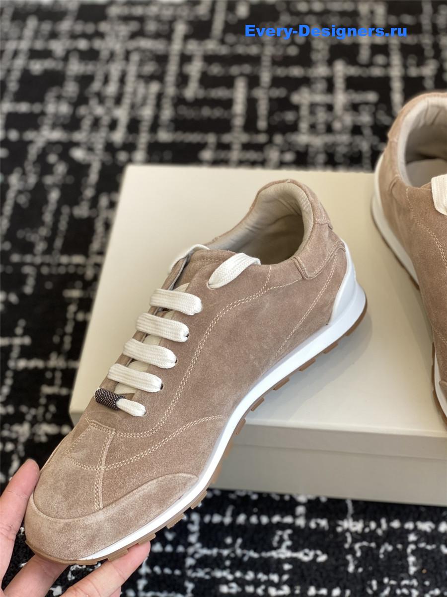 BC 10mm Suede Low Top Sneakers Brown