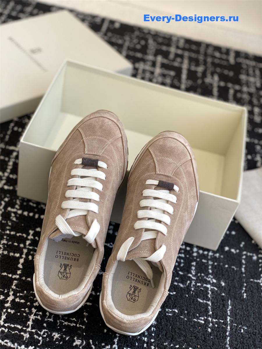 BC 10mm Suede Low Top Sneakers Brown