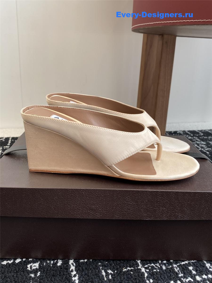 Alaia Cube 75 Satin Sandals