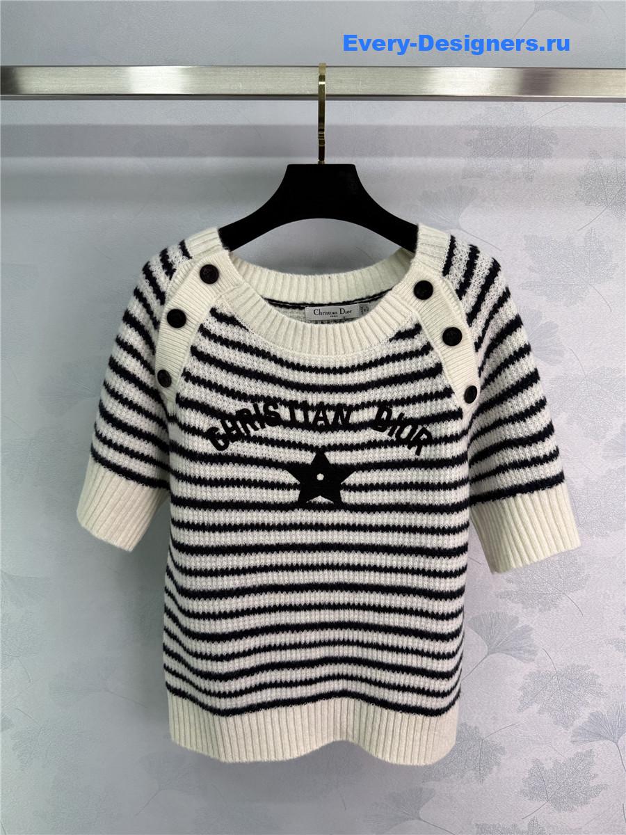 D10r logo knitted crew neck sweater