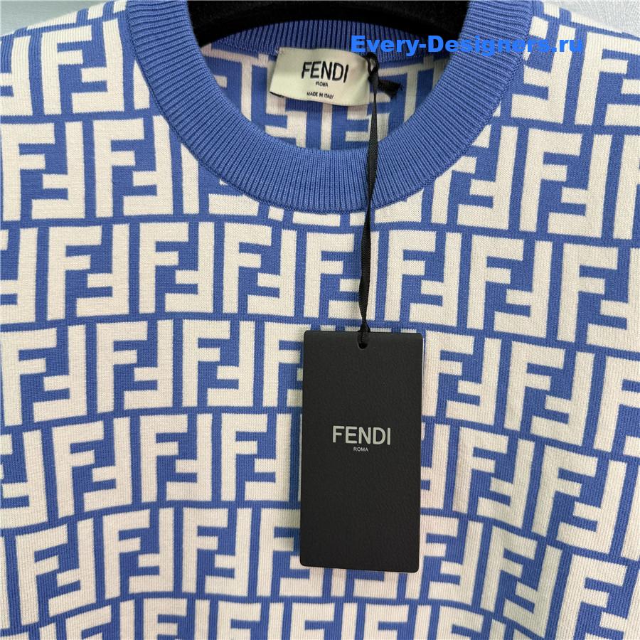 F**di ff knitted crew neck top