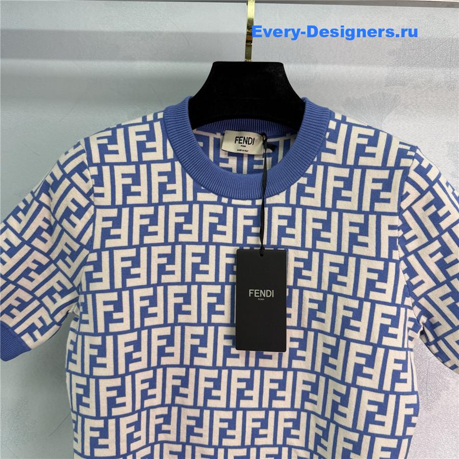 F**di ff knitted crew neck top