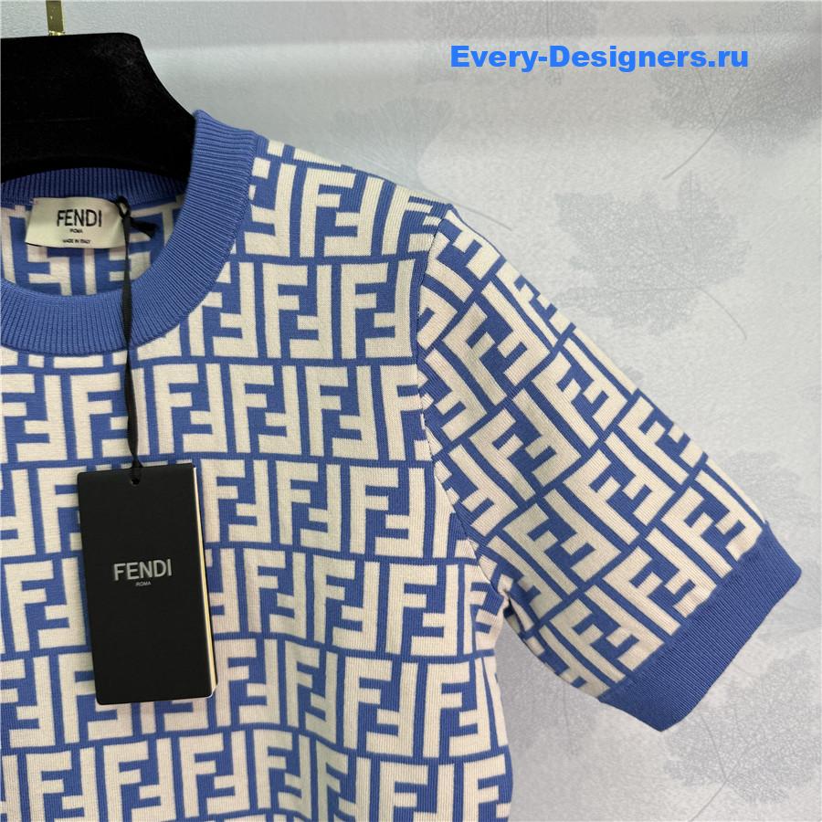 F**di ff knitted crew neck top