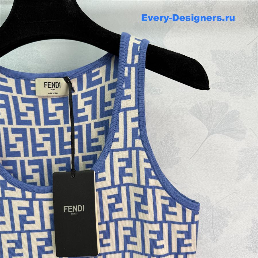 F**di ff monogram knitted dress