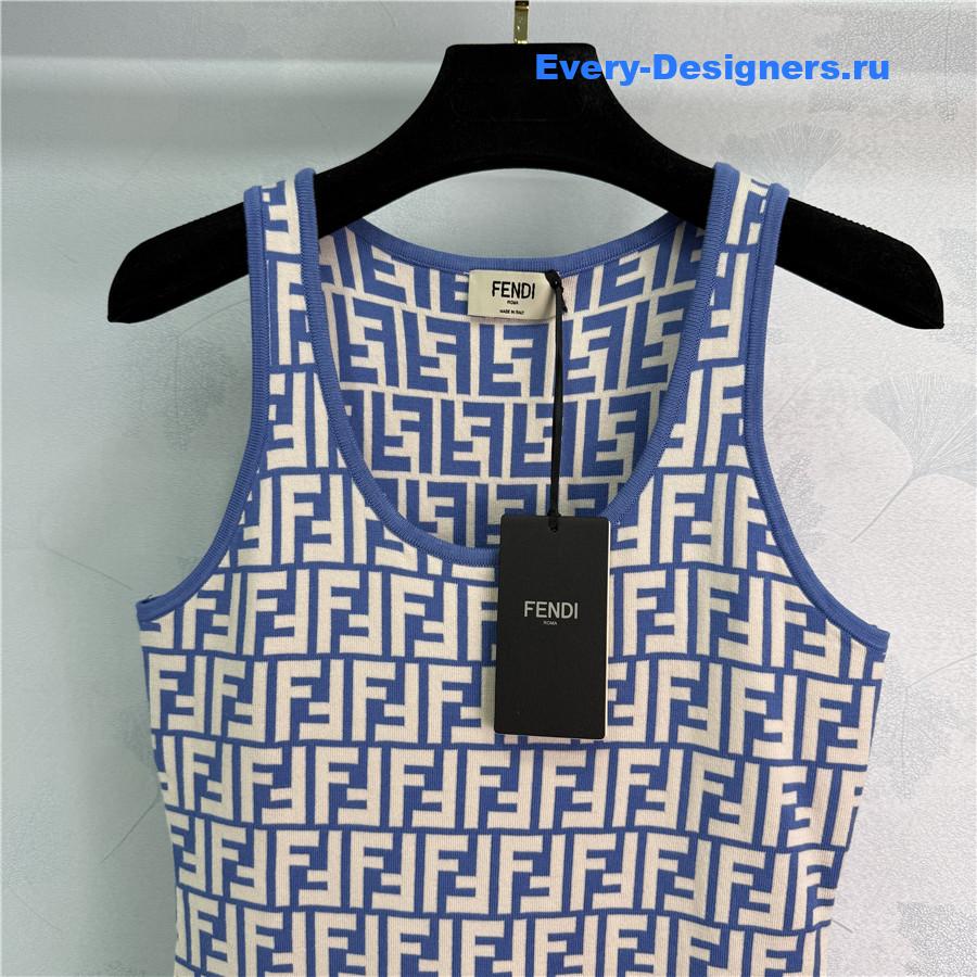 F**di ff monogram knitted dress